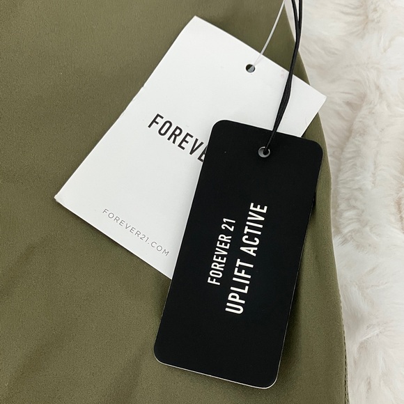 Forever 21 Olive High-Rise Bike Shorts - Picture 2 of 5